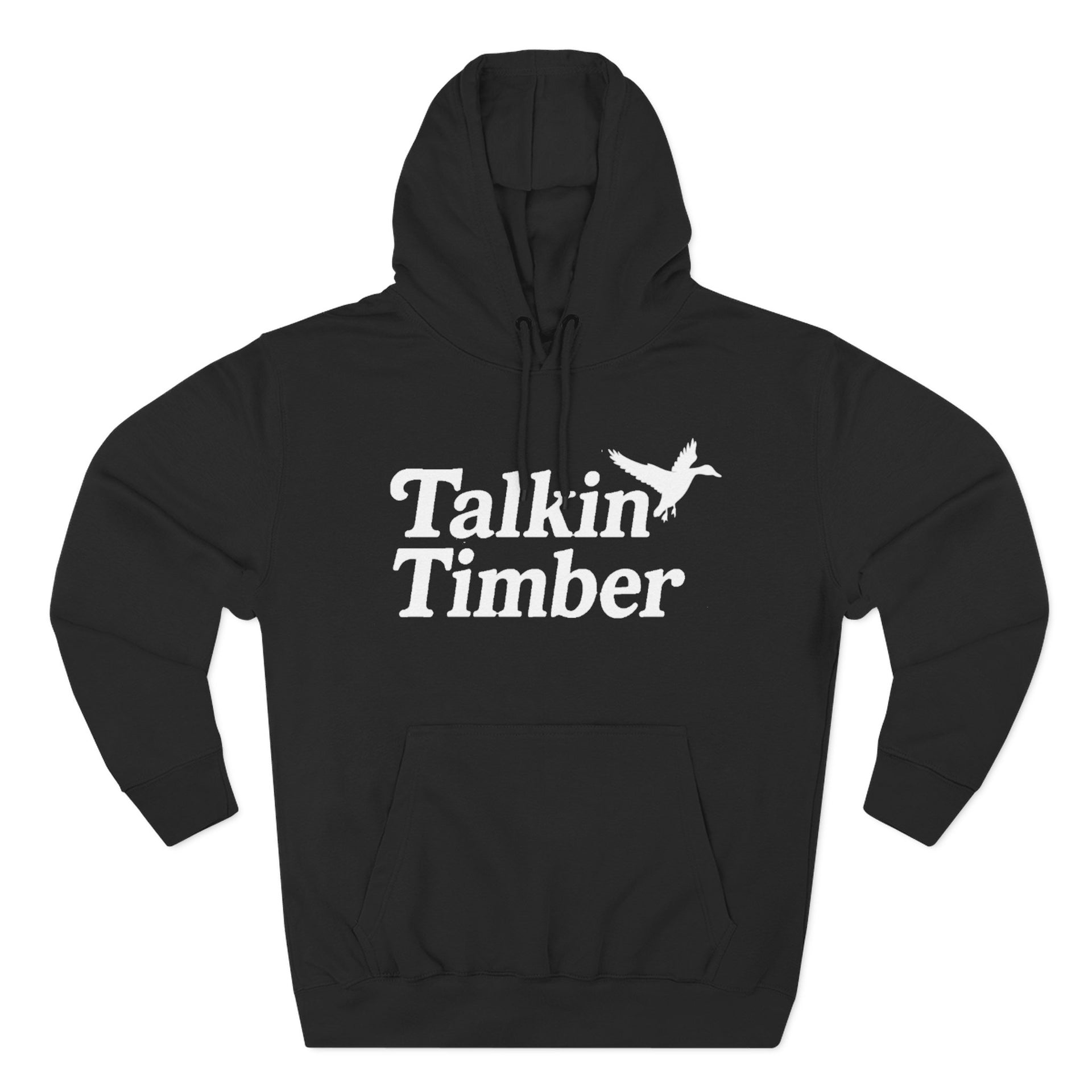 Essential Black Fleece Hoodie