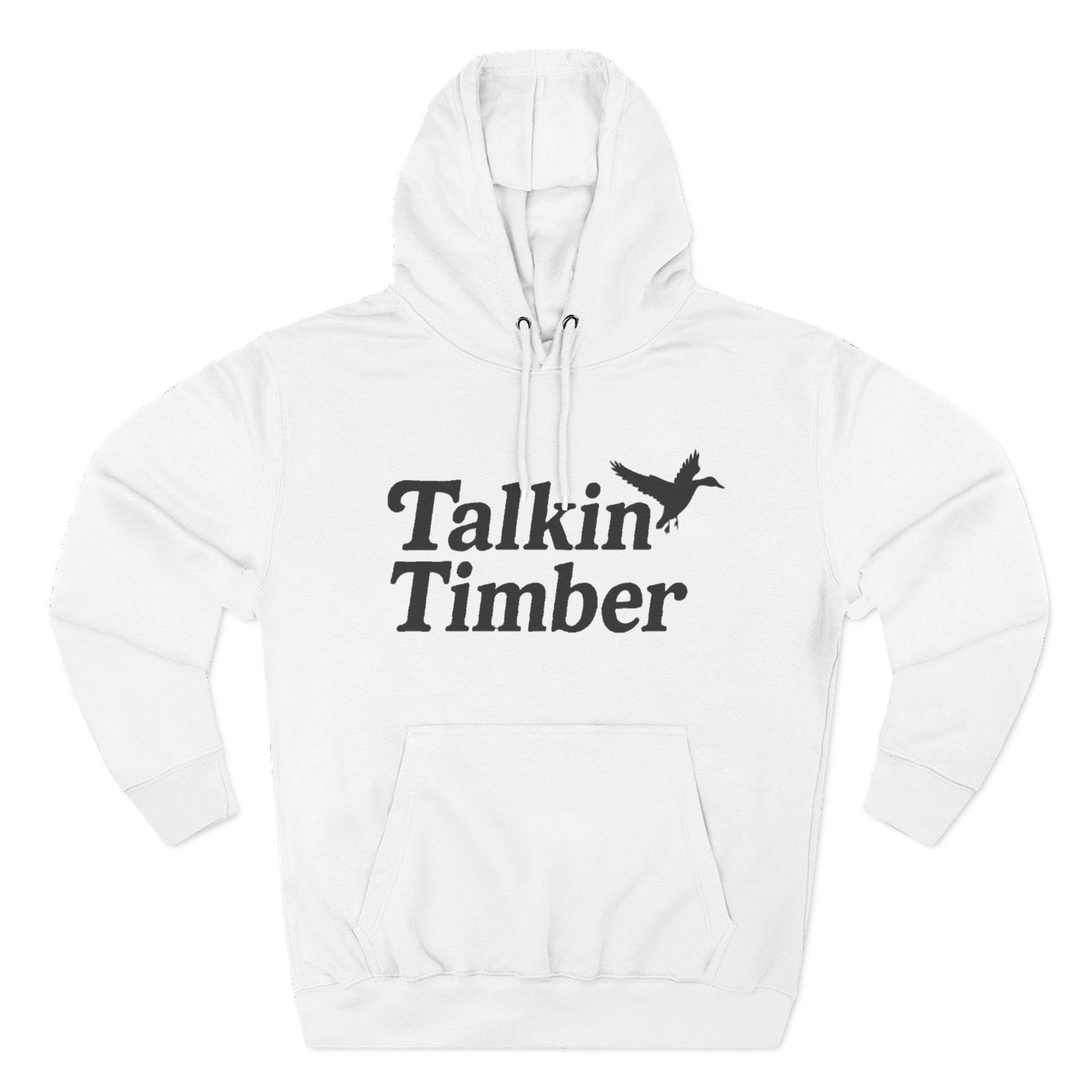 Essential White Fleece Hoodie