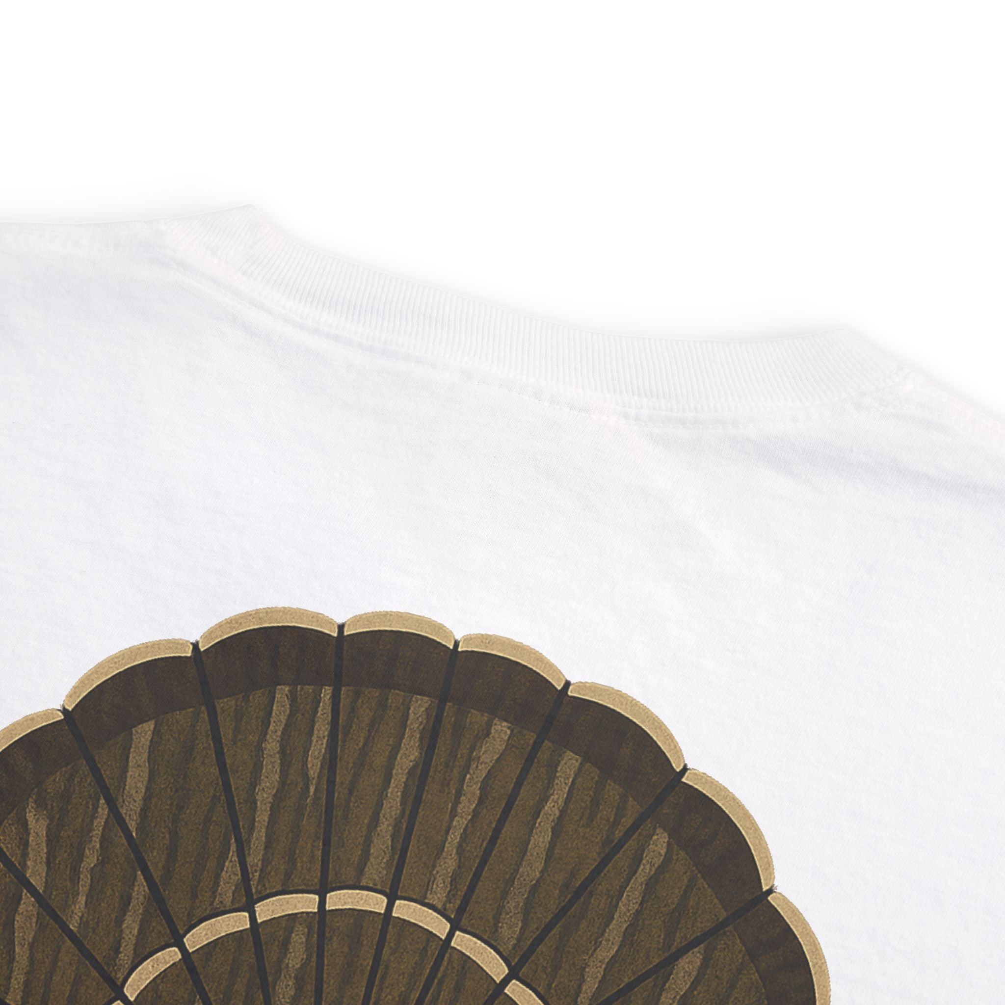 Talkin' Timber- Bottomland Fan- Close Up view of fan- White
