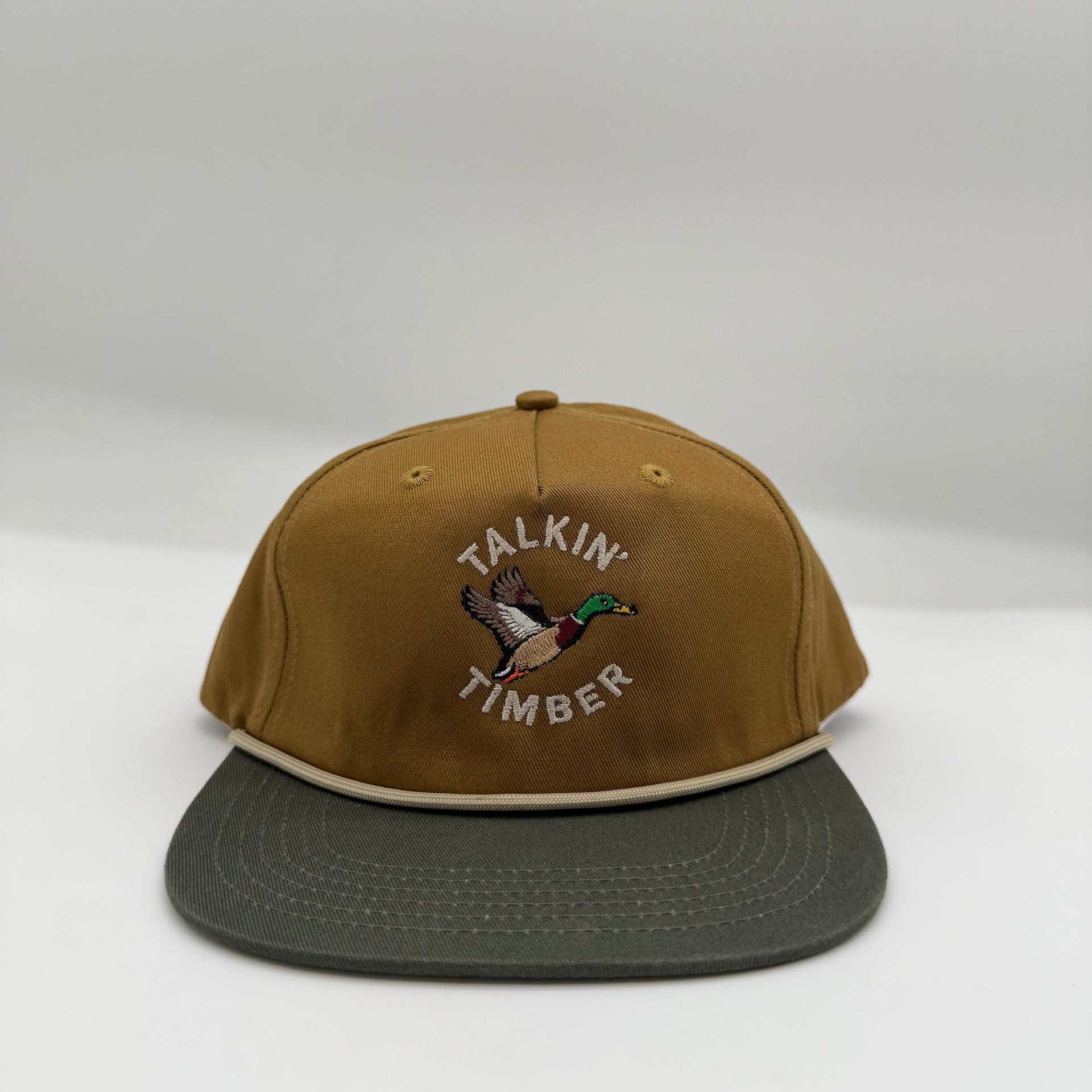 front view of rice rope hat